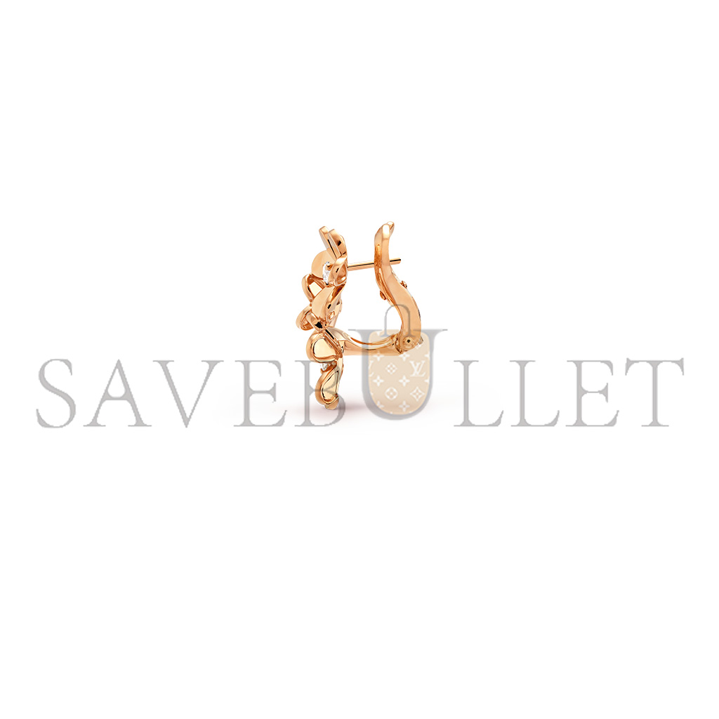 V*N CL*F arpels frivole earrings, 3 flowers, mini model vcarp2nl00